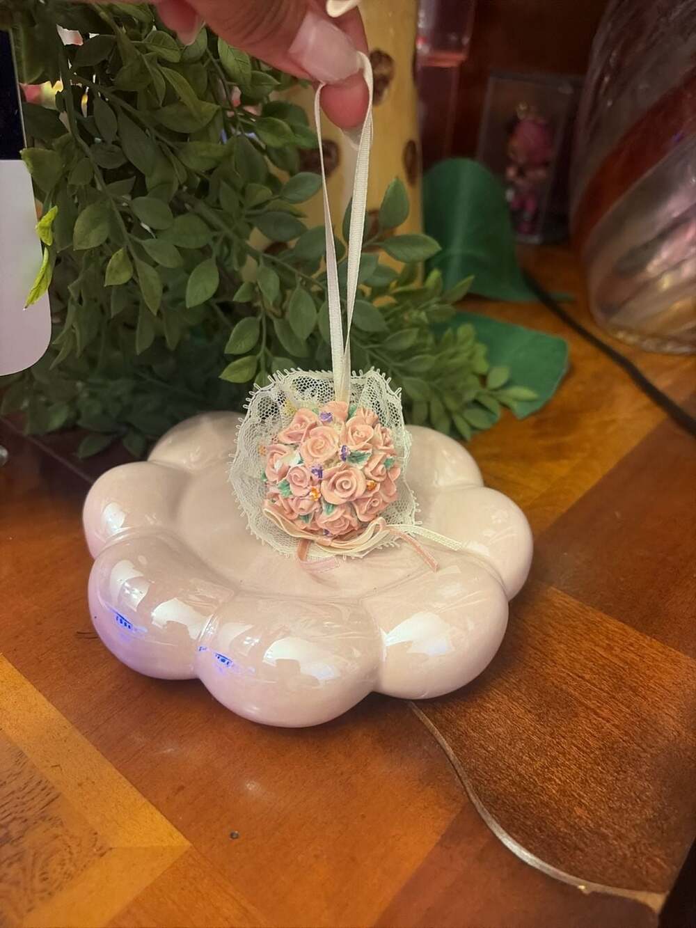 Vintage Hanging Floral Ornament